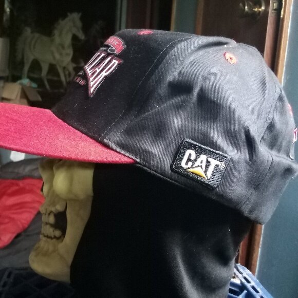Deadstock Vintage CAT Caterpillar Authentic Machines Snap Hat Cap - Picture 4 of 8